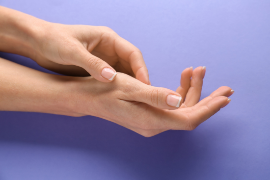 hands overlapping