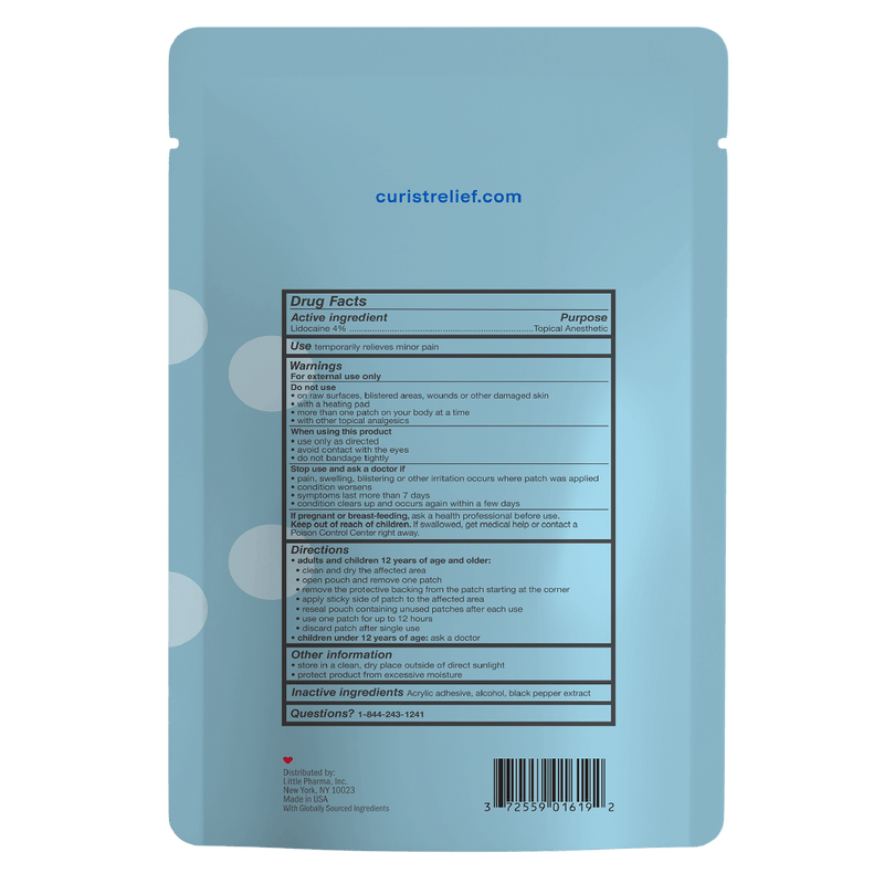 Curist Lidocaine Patch Maximum Strength Back