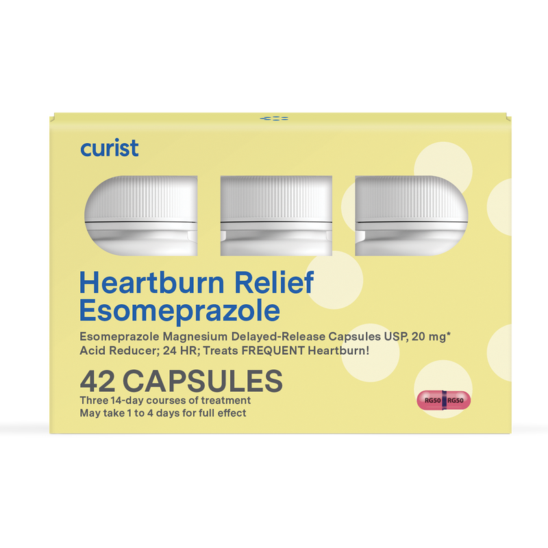 curist heartburn capsules 20 mg