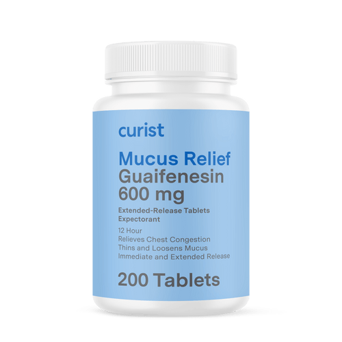 Curist Mucus Relief guaifenesin 600 mg label - extended-release tablets expectorant 200 tablets