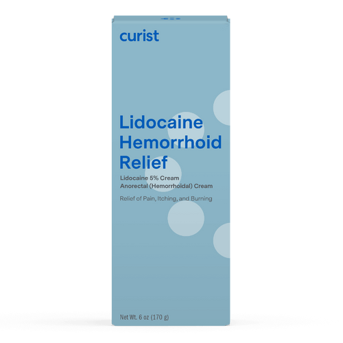 carton for curist lidocaine hemorrhoid relief