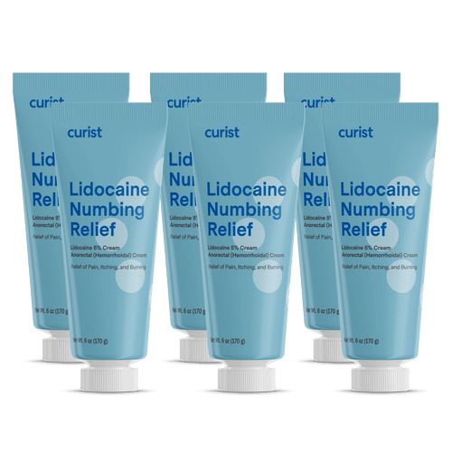 Lidocaine Cream 5% (6 pack, 6 oz each)