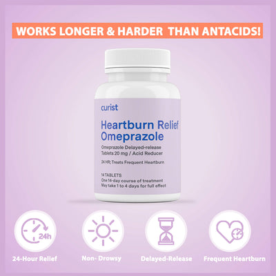 curist heartburn relief tablets - generic prilosec - for frequent heartburn